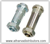 HALF AXLE WITH NUT BAJAJ M-80,